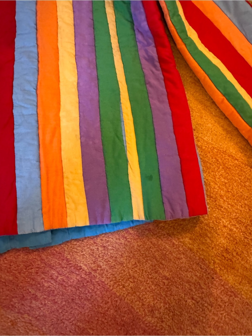 Amazing rainbow quilted jacket handmade vintage 🌈 🌈 ✨ - Picture 15 of 16